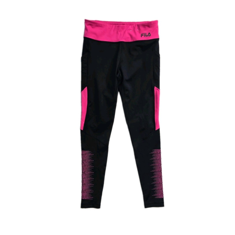 Fila Live In Motion Leggings Pimk Black Women's Small